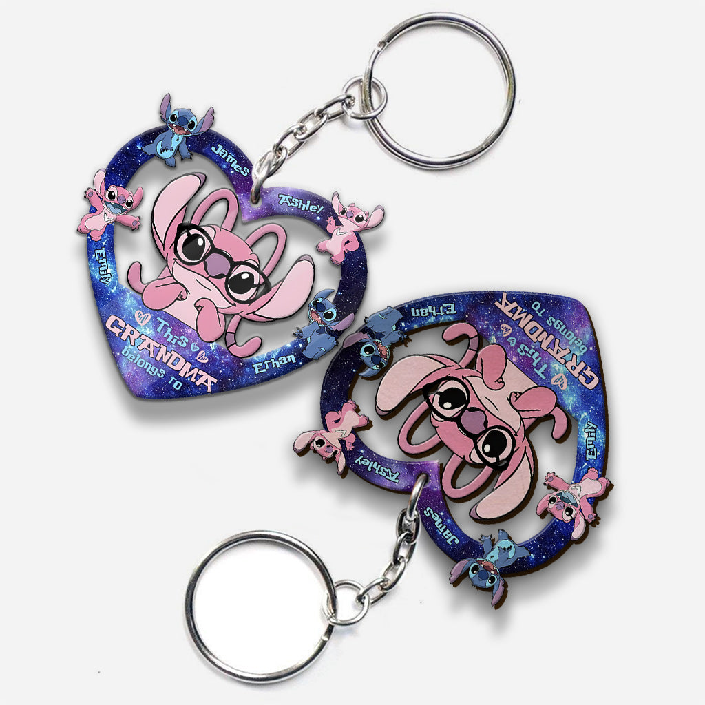 This Grandma Belongs To Custom Any Title - Personalized Ohana Keychain