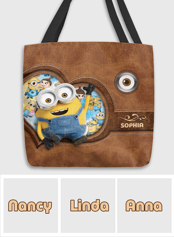 Happy Time Yellow Monster - Personalized Tote Bag