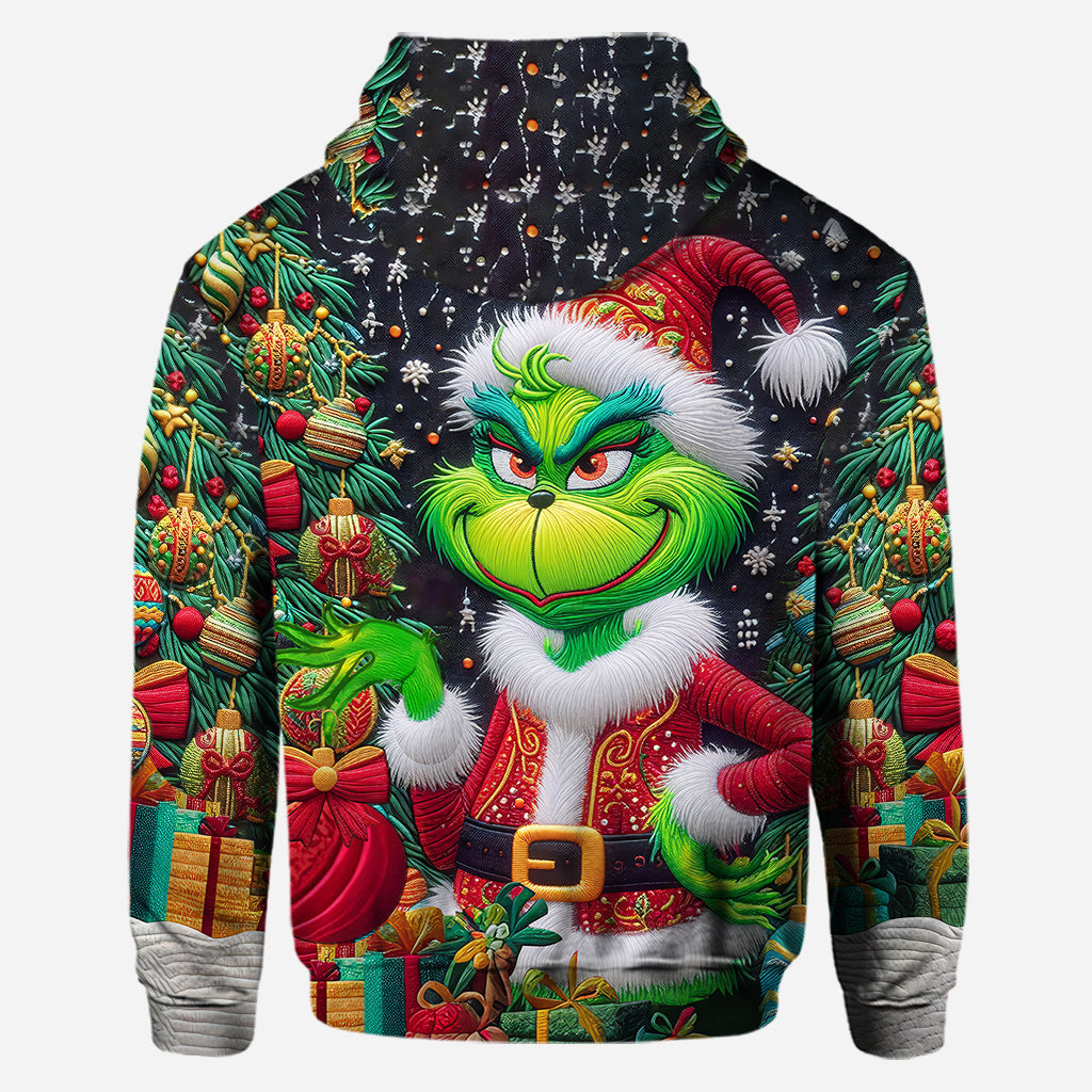 Merry Grinchmas - Personalized Stole Christmas Hoodie and Leggings