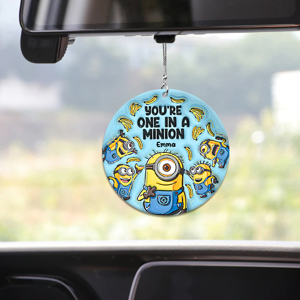 One In A Minion - Personalized Car Ornament