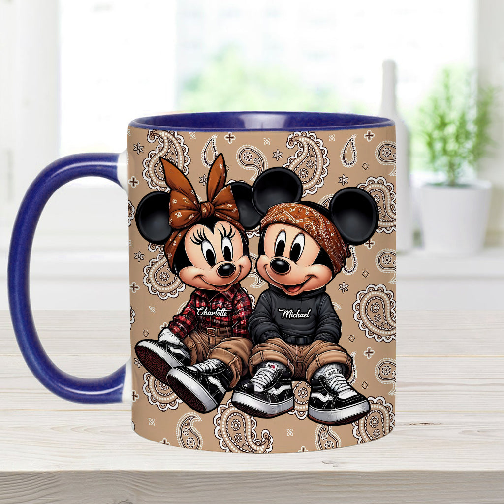 Chicano Mouse Couple - Personalized Mouse Accent Mug