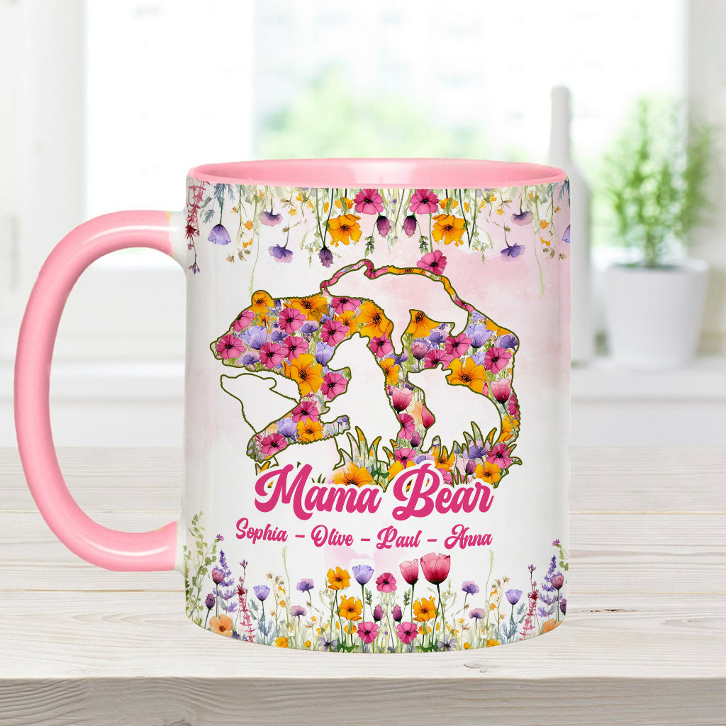 Mama Bear - Personalized Mother Accent Mug