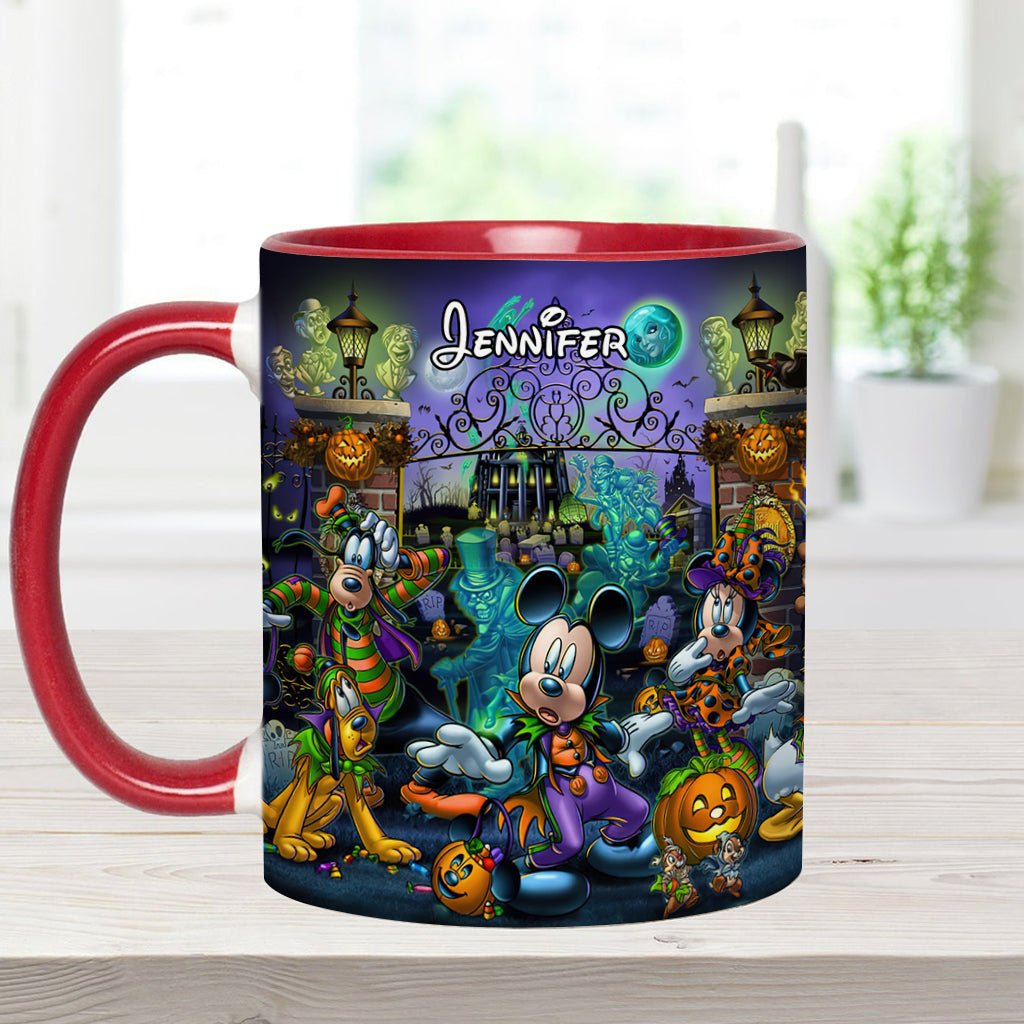 Welcome Foolish Mortals - Personalized Mouse Accent Mug