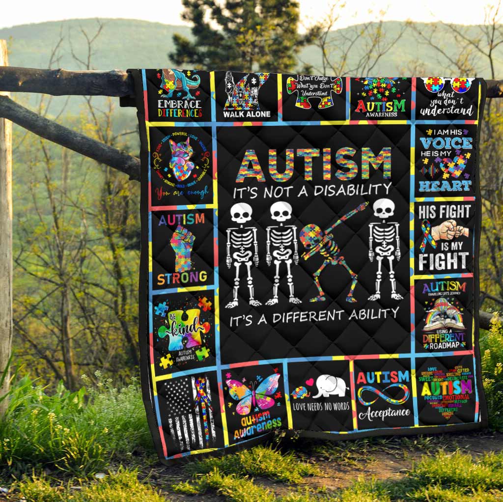 Autism It's Is Not Disability - Autism Awareness Quilt