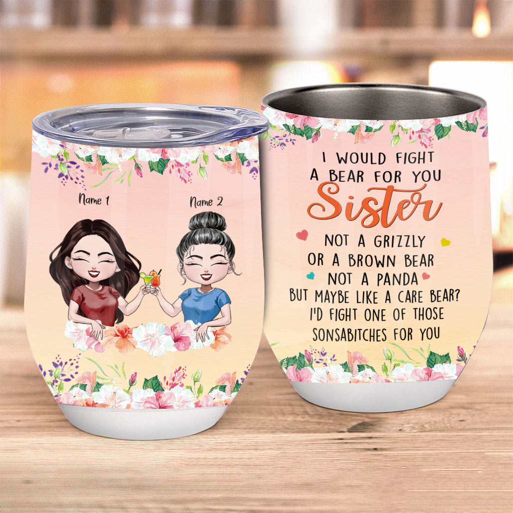 Bestie - Personalized Wine Tumbler