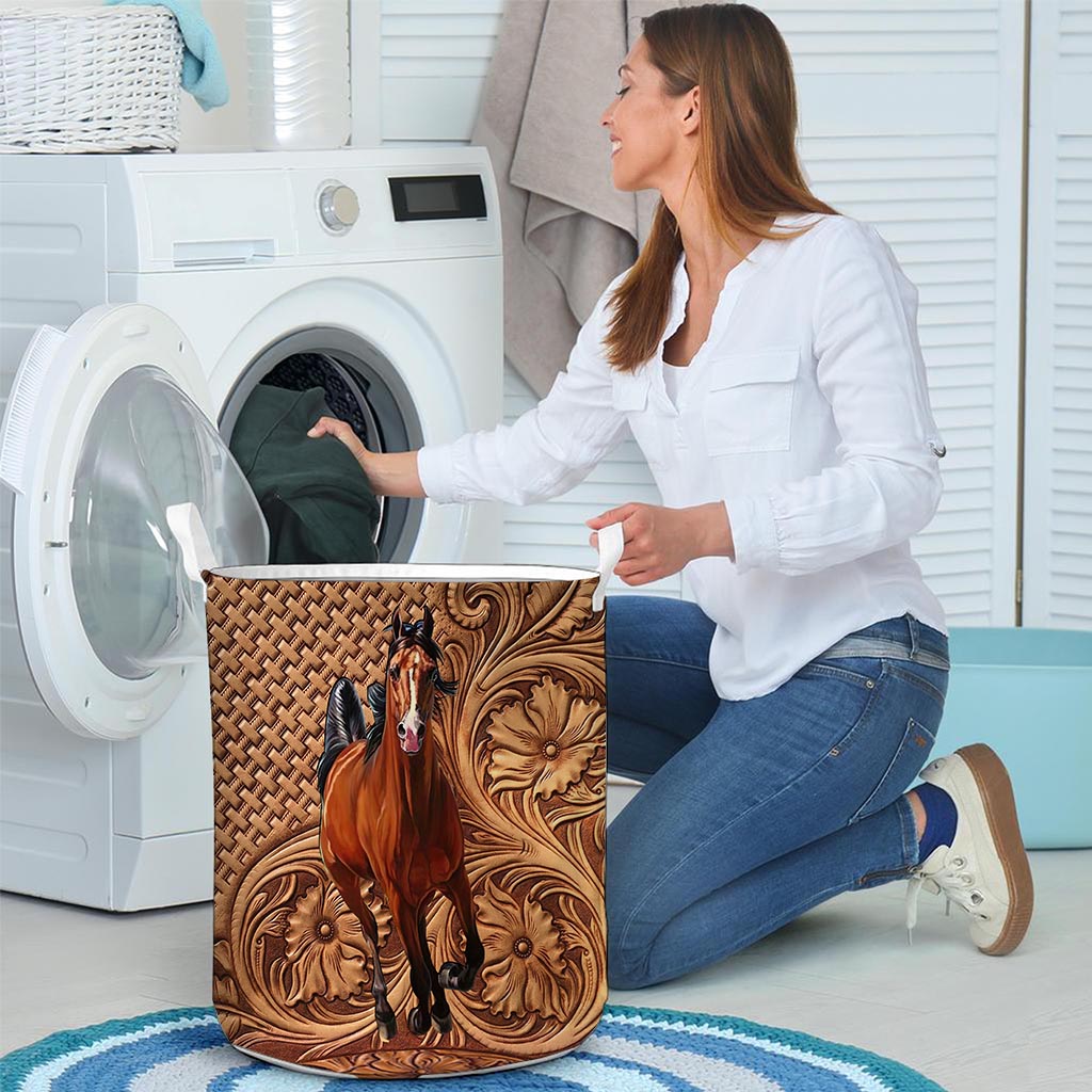 Love Horses Horse Laundry Basket 0622
