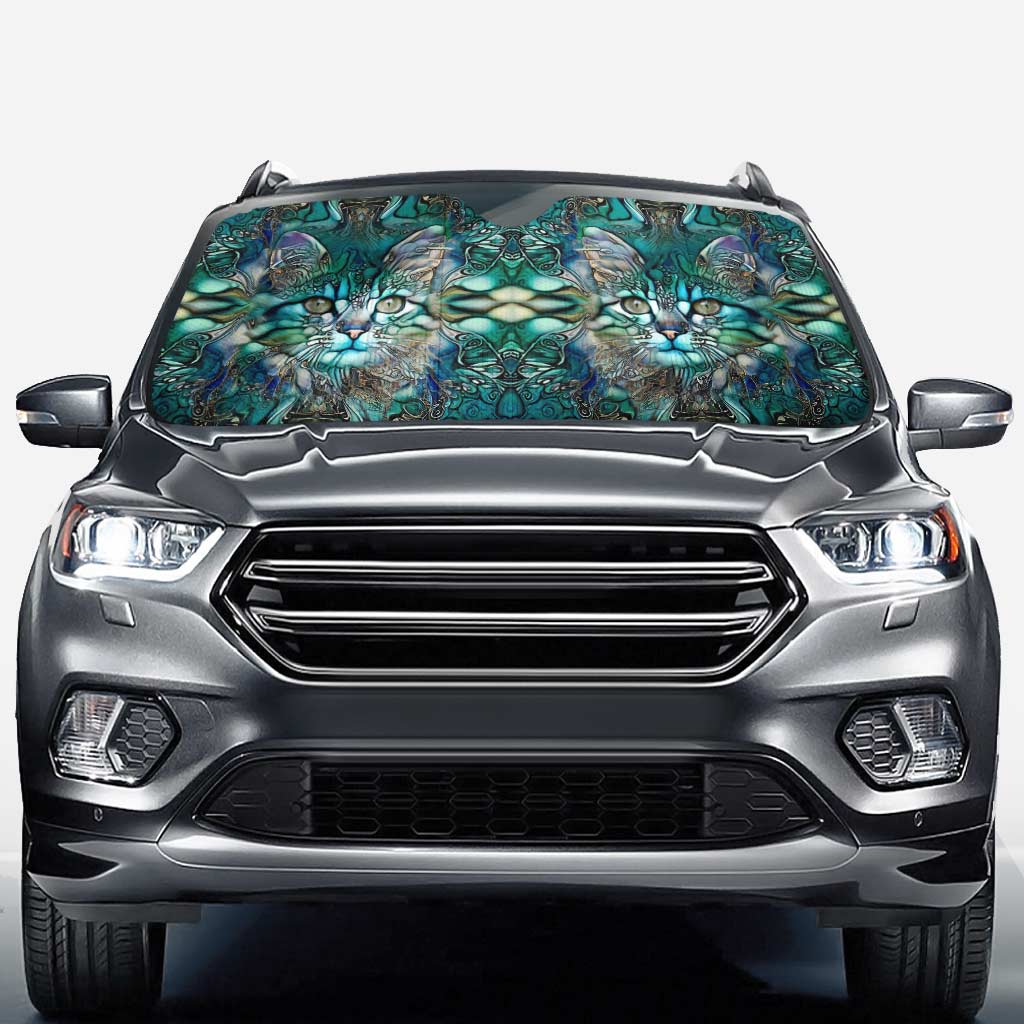 Magical Cat Cat Car Sunshade 0622