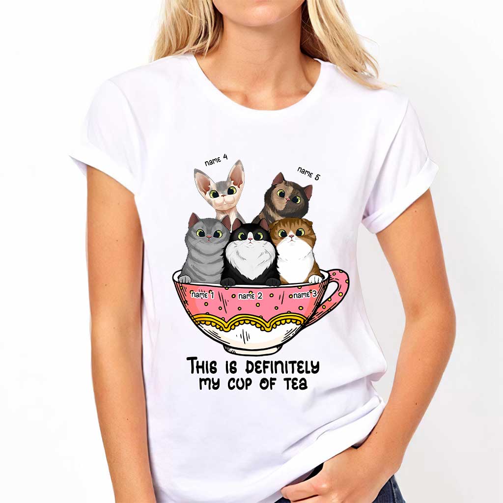 My Cup Of Tea - Cat Personalized T-shirt And Hoodie