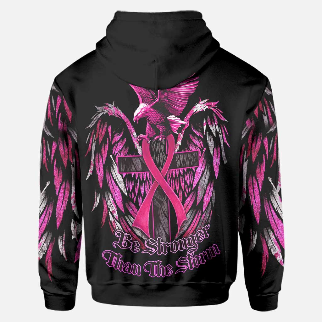 Be Stronger Eagle Breast Cancer - Breast Cancer Awareness All Over T-shirt and Hoodie 0822