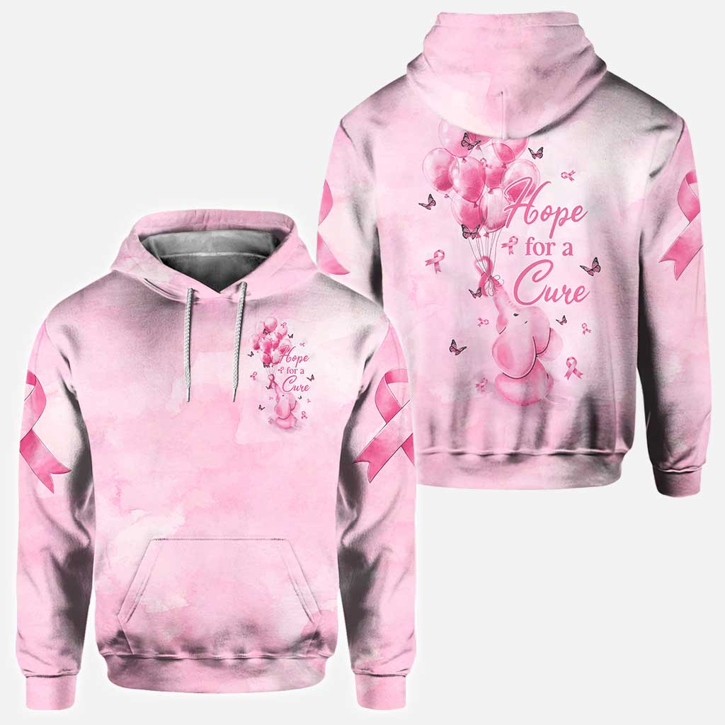 Hope For A Cure Elephant - Breast Cancer Awareness All Over T-shirt and Hoodie 0822