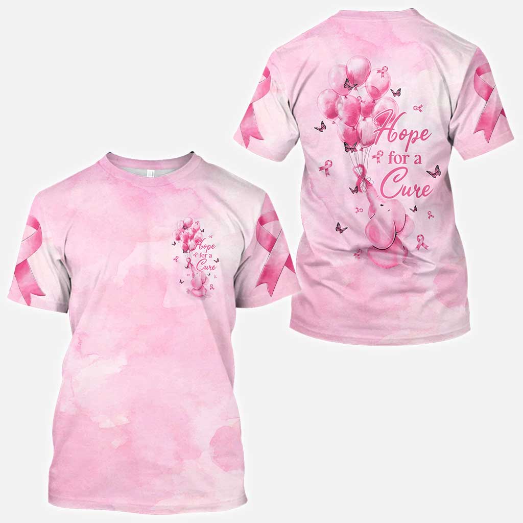 Hope For A Cure Elephant - Breast Cancer Awareness All Over T-shirt and Hoodie 0822