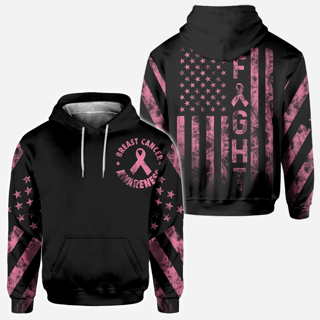 Fight Breast Cancer Smoke Flag - Breast Cancer Awareness All Over T-shirt and Hoodie 0822