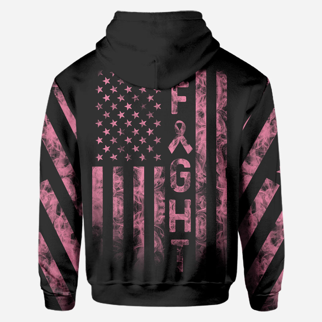 Fight Breast Cancer Smoke Flag - Breast Cancer Awareness All Over T-shirt and Hoodie 0822