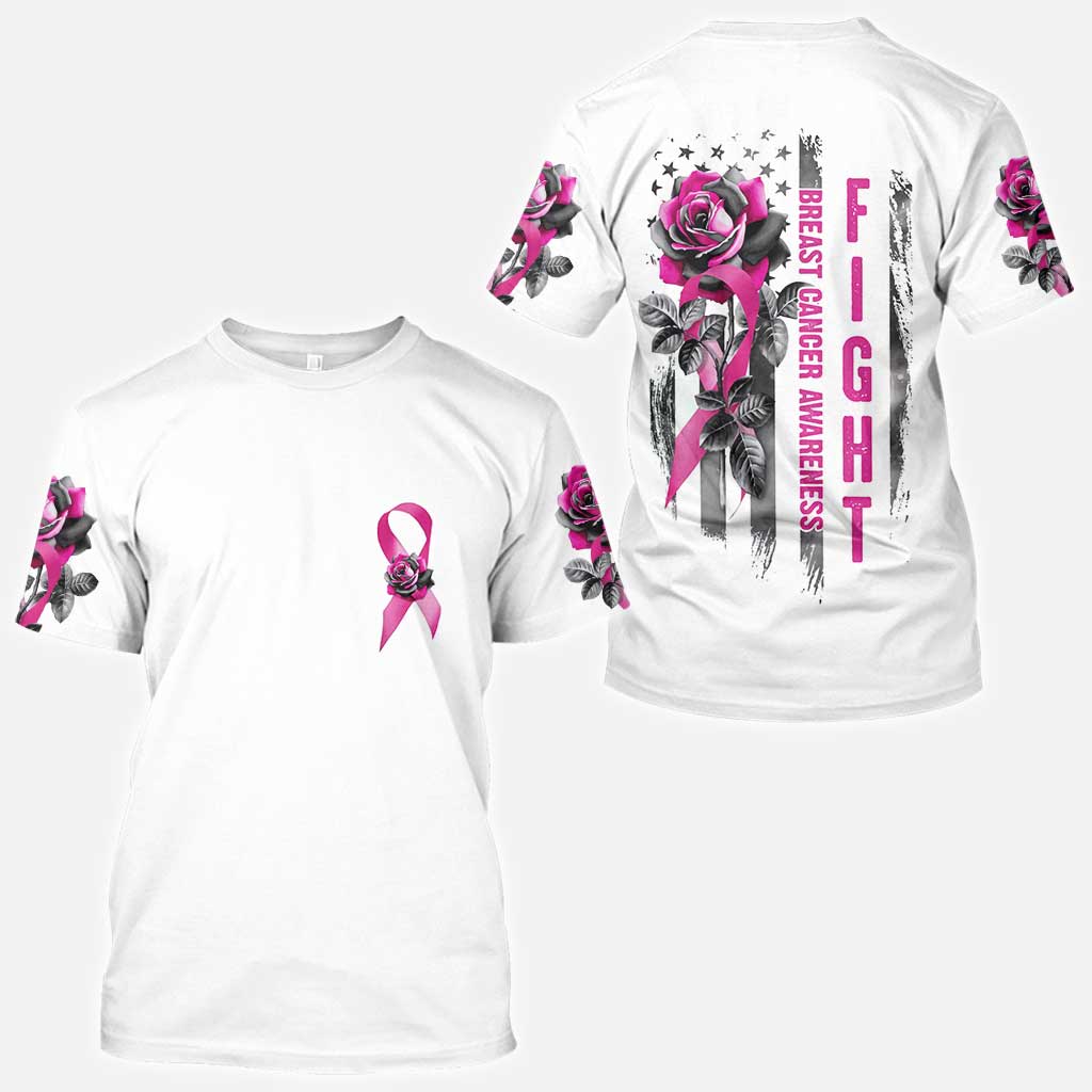 Rose Fight Breast Cancer - Breast Cancer Awareness All Over T-shirt and Hoodie 0822