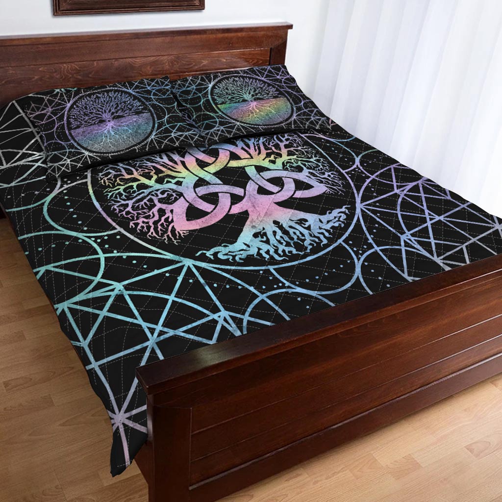 Triquetra Tree Of Life - Witch Quilt Set 0822