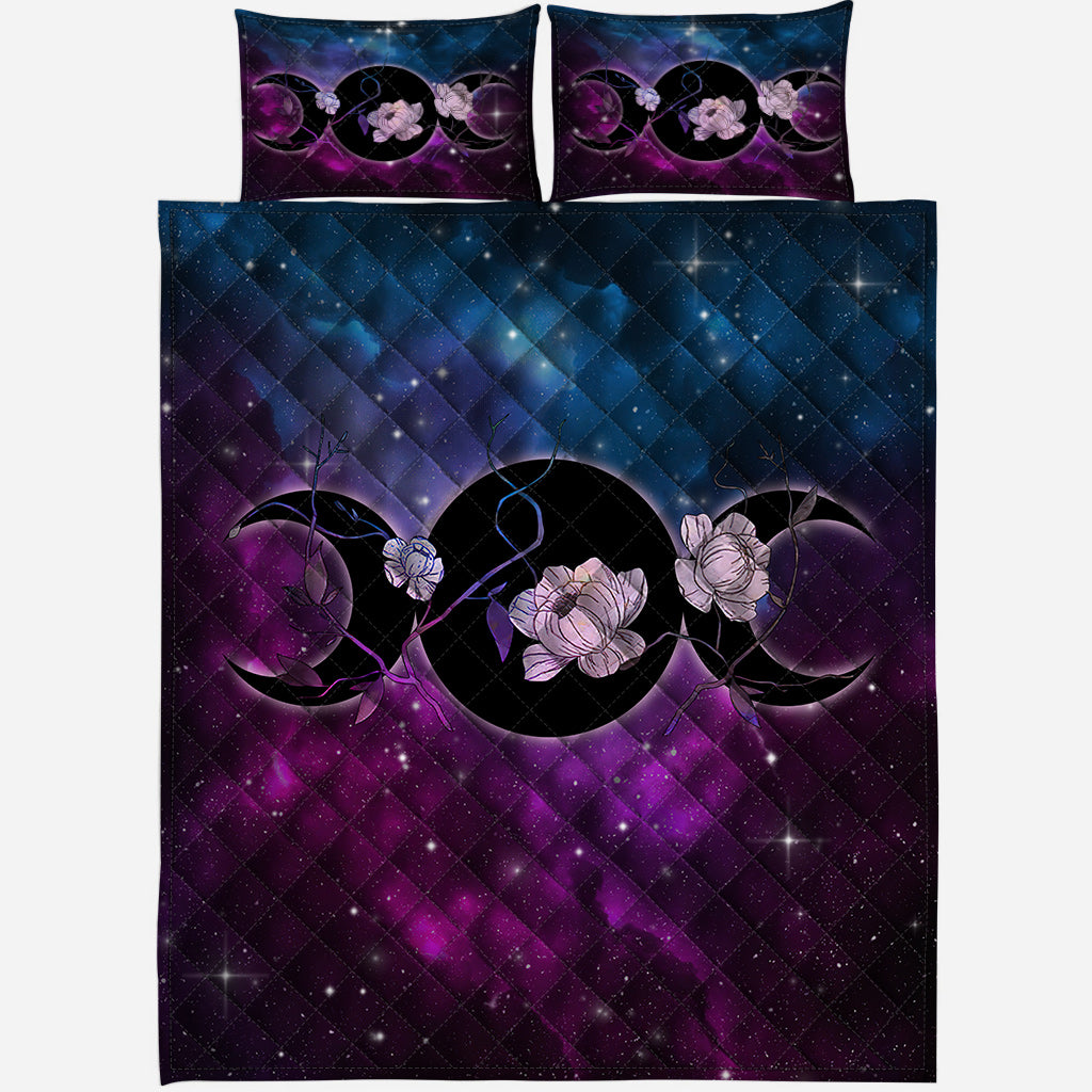 Triple Moon Wicca - Witch Quilt Set 0822