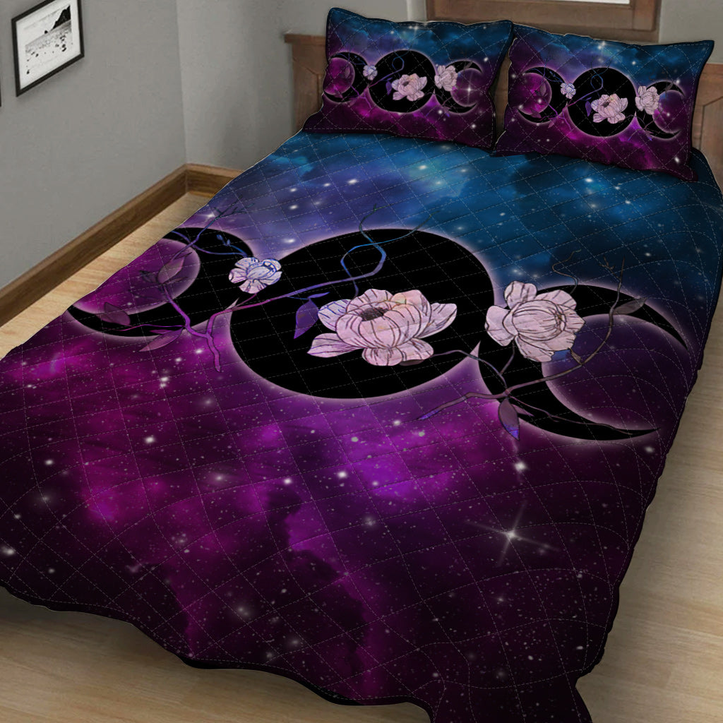 Triple Moon Wicca - Witch Quilt Set 0822