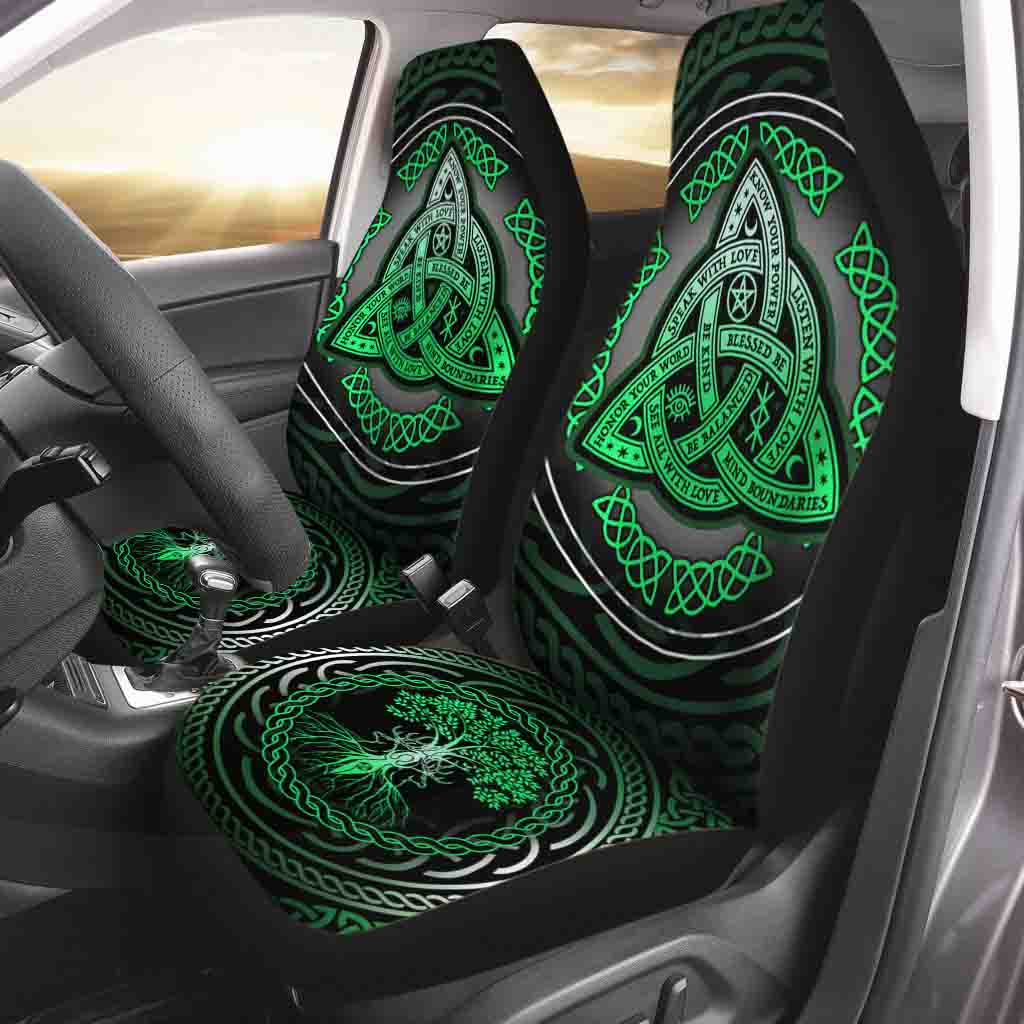 Celtic Triquetra Wicca - Witch Seat Covers 0822