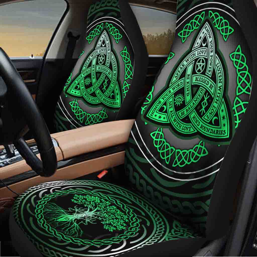 Celtic Triquetra Wicca - Witch Seat Covers 0822