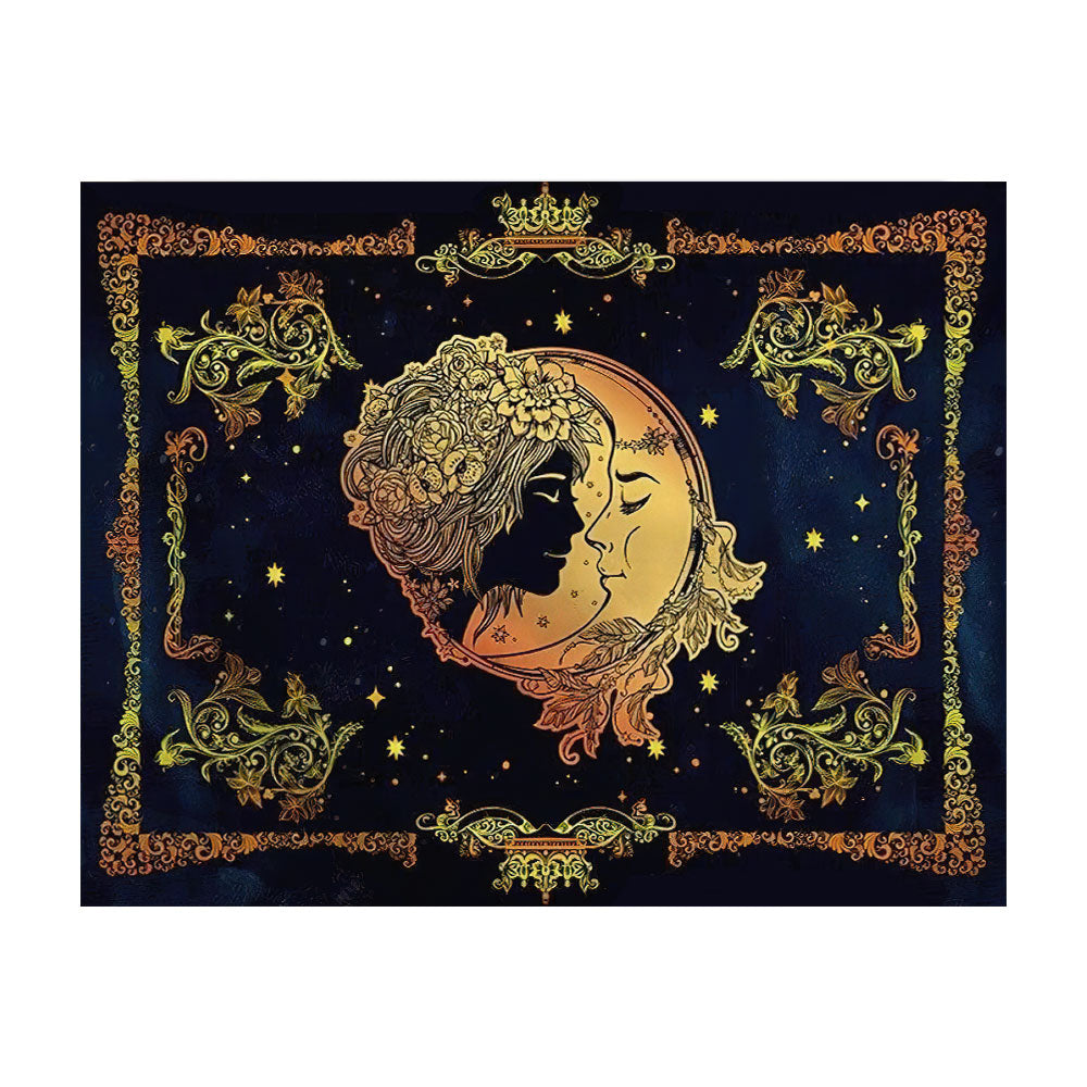 Celtic Wicca Sun Moon - Witch Wall Tapestry 0822