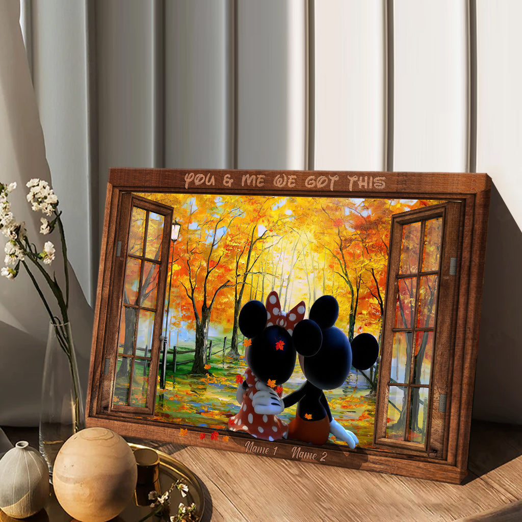 You & Me - Personalized Mouse Canvas And Poster