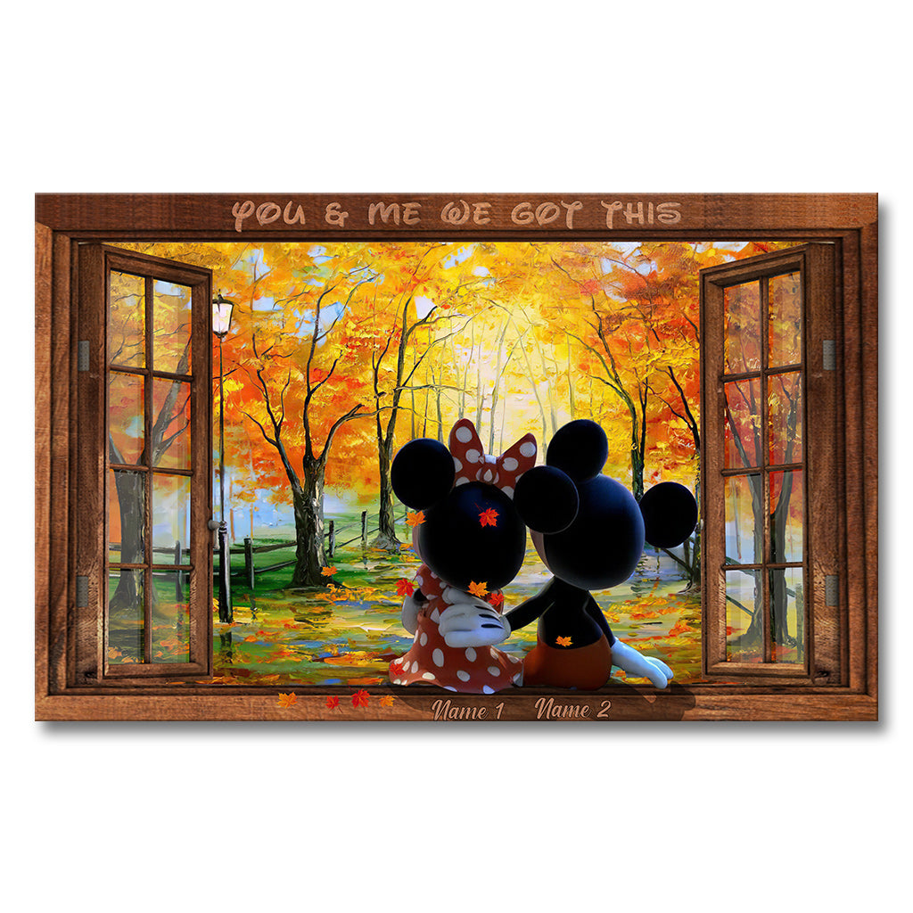 You & Me - Personalized Mouse Canvas And Poster