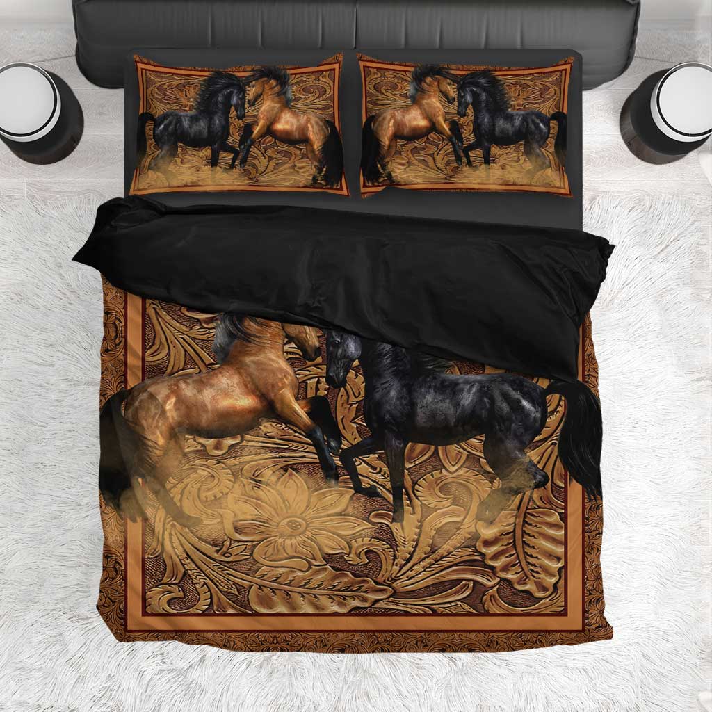 Horses Western - Horse Riding Lover - Horse Owner Bedding Set 0921