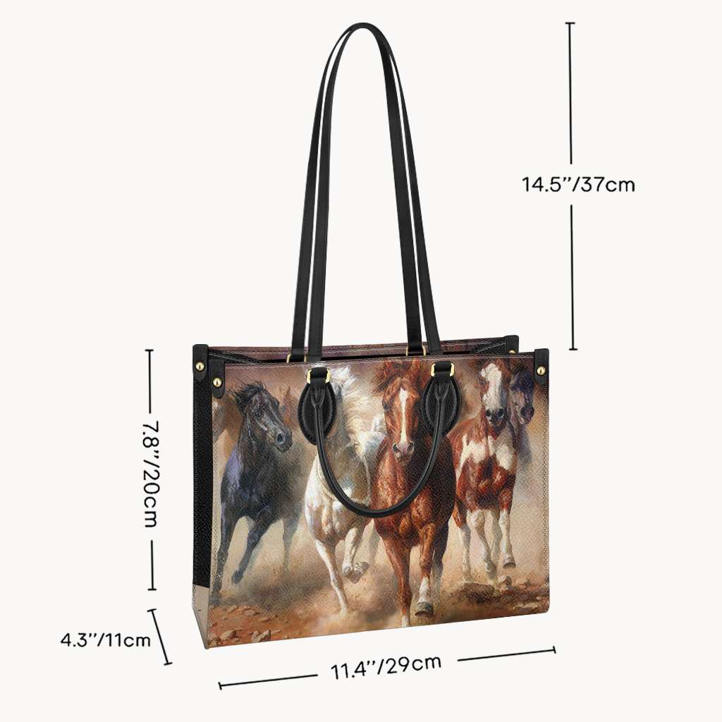 Wild Horses - Horse Leather Handbag 0921