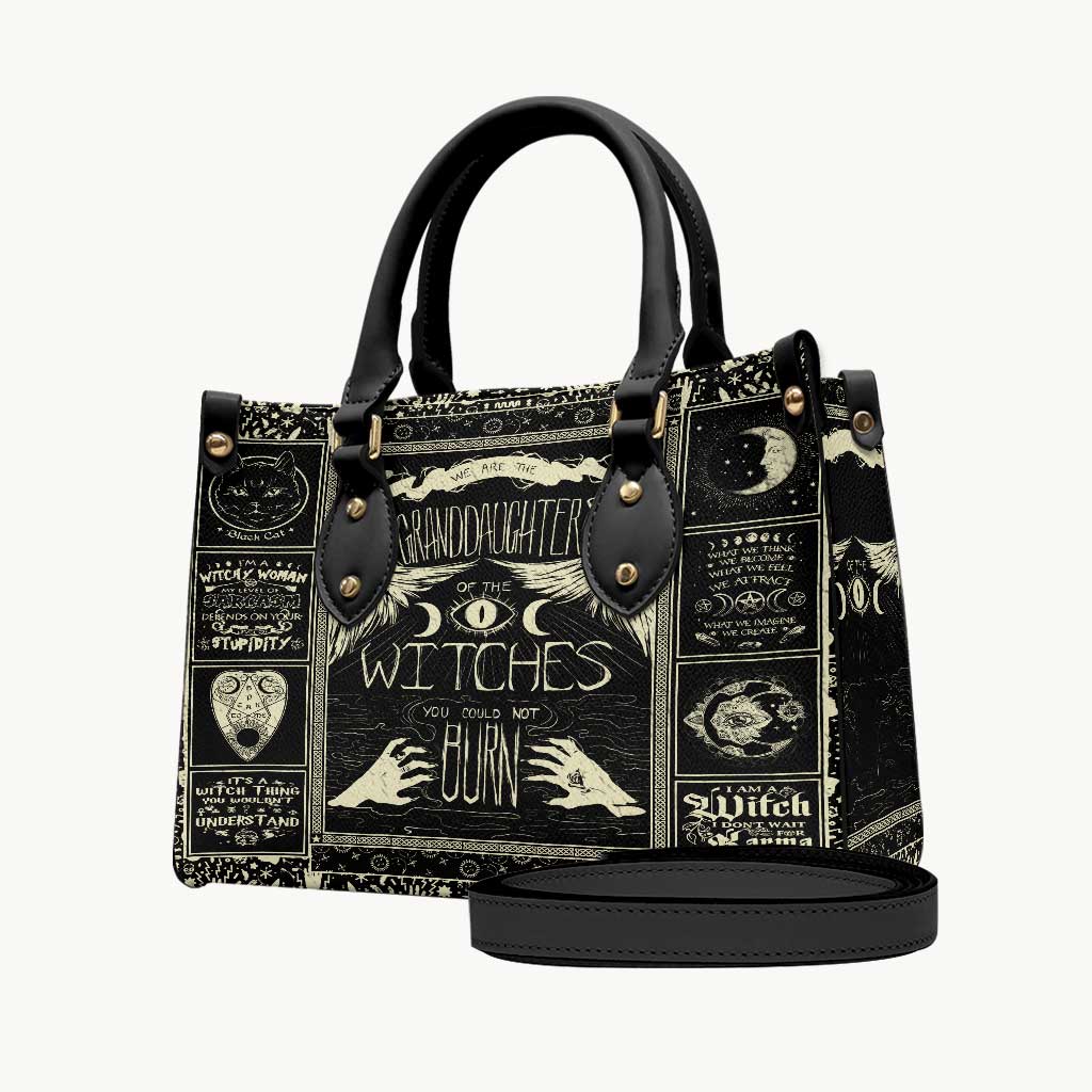 Wicca Witches You Could Not Burn - Witch Leather Handbag 0921