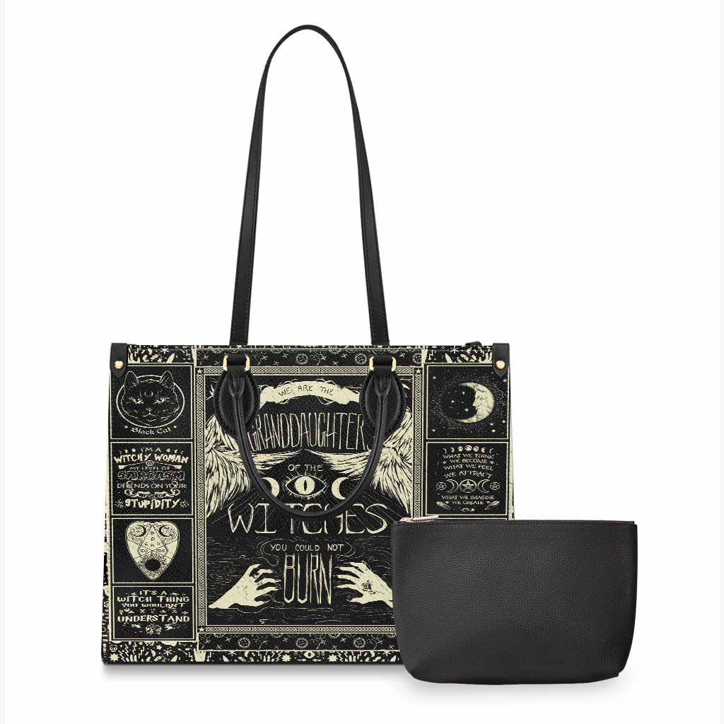 Wicca Witches You Could Not Burn - Witch Leather Handbag 0921