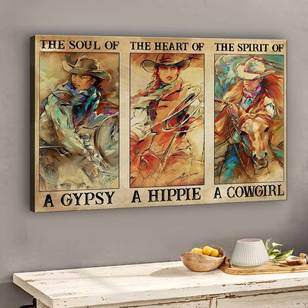 A Gypsy, A Hippie, A Cowgirl - Horse Poster 0921