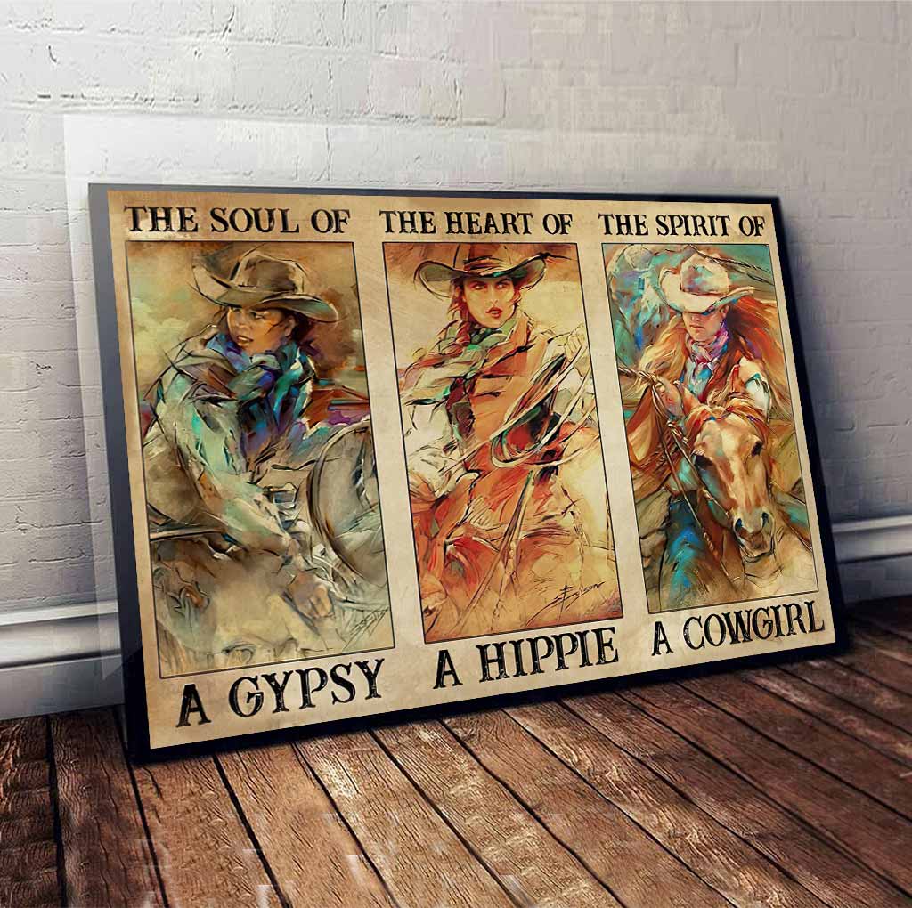 A Gypsy, A Hippie, A Cowgirl - Horse Poster 0921