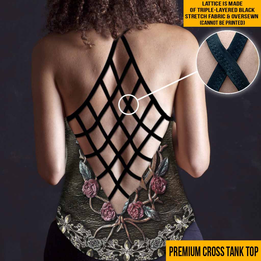 Mystical Witch 3D Pattern Print Cross Tank Top