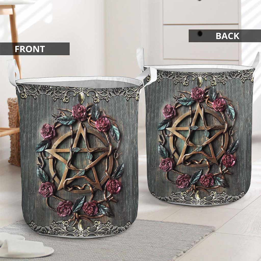 Mystical Witch's 3D Pattern Print Laundry Basket