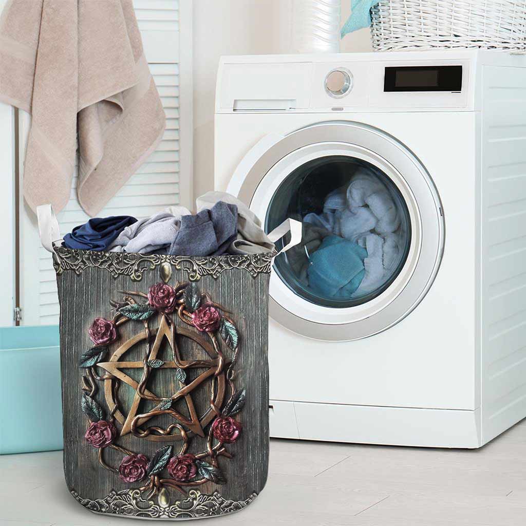 Mystical Witch's 3D Pattern Print Laundry Basket