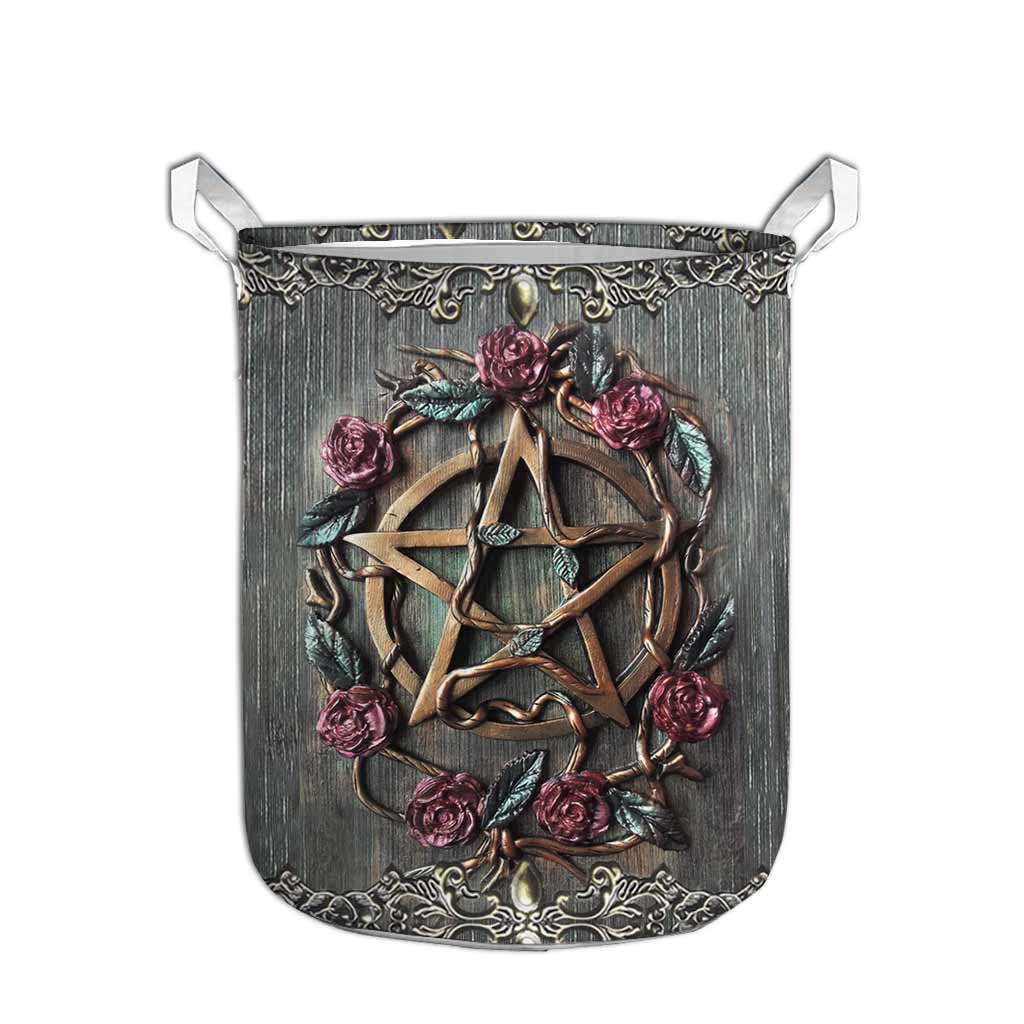 Mystical Witch's 3D Pattern Print Laundry Basket