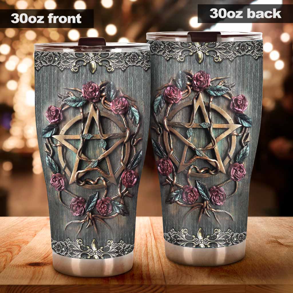 Mystical Witch 3D Pattern Printed Tumbler