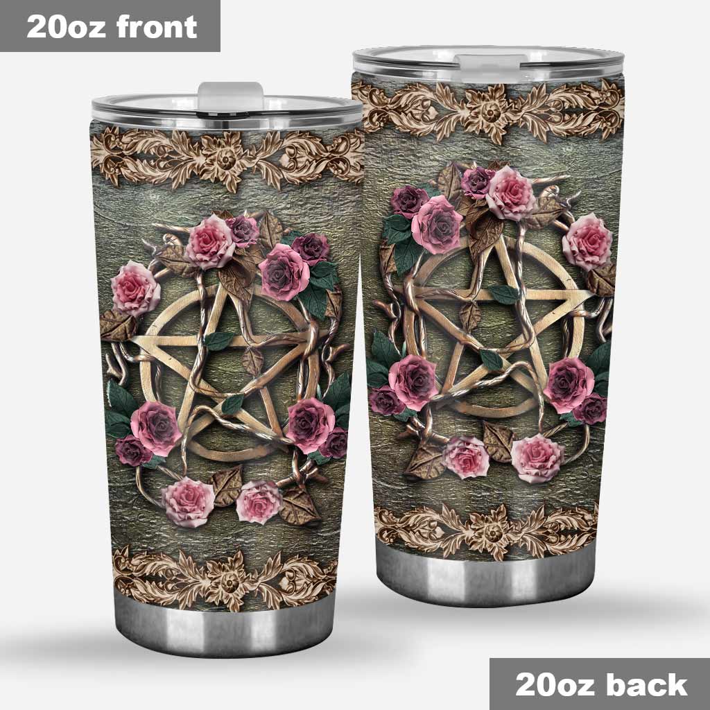 Mystical Witch 3d Pattern Print Tumbler