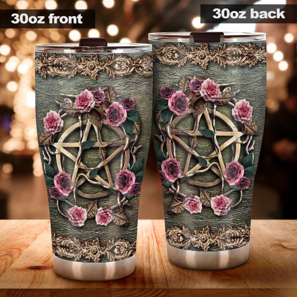 Mystical Witch 3d Pattern Print Tumbler