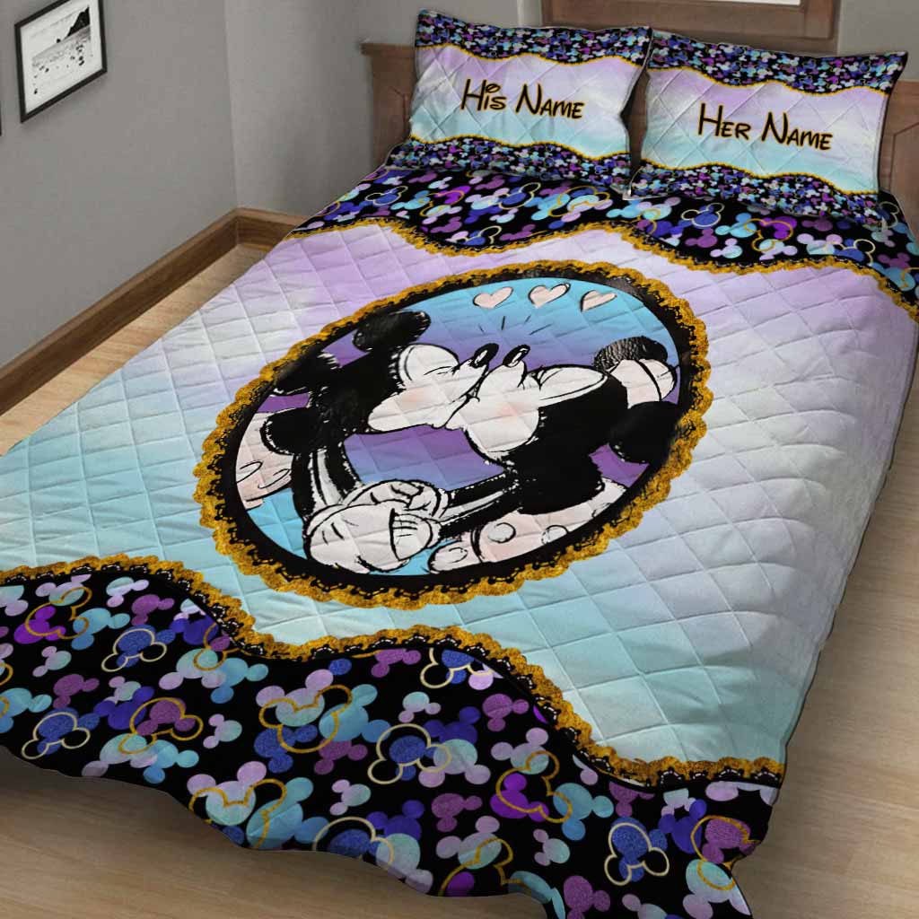 Magic Couple - Personalized Mouse Quilt Set