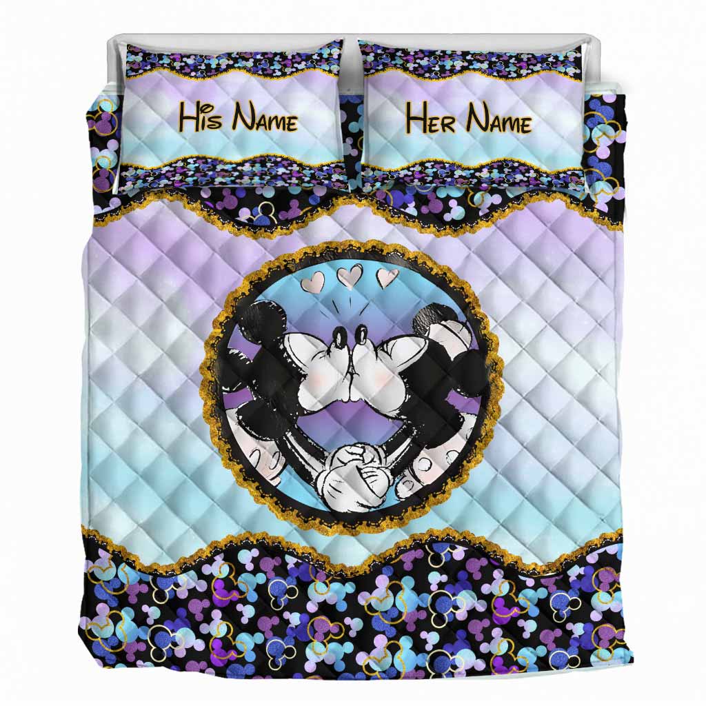 Magic Couple - Personalized Mouse Quilt Set