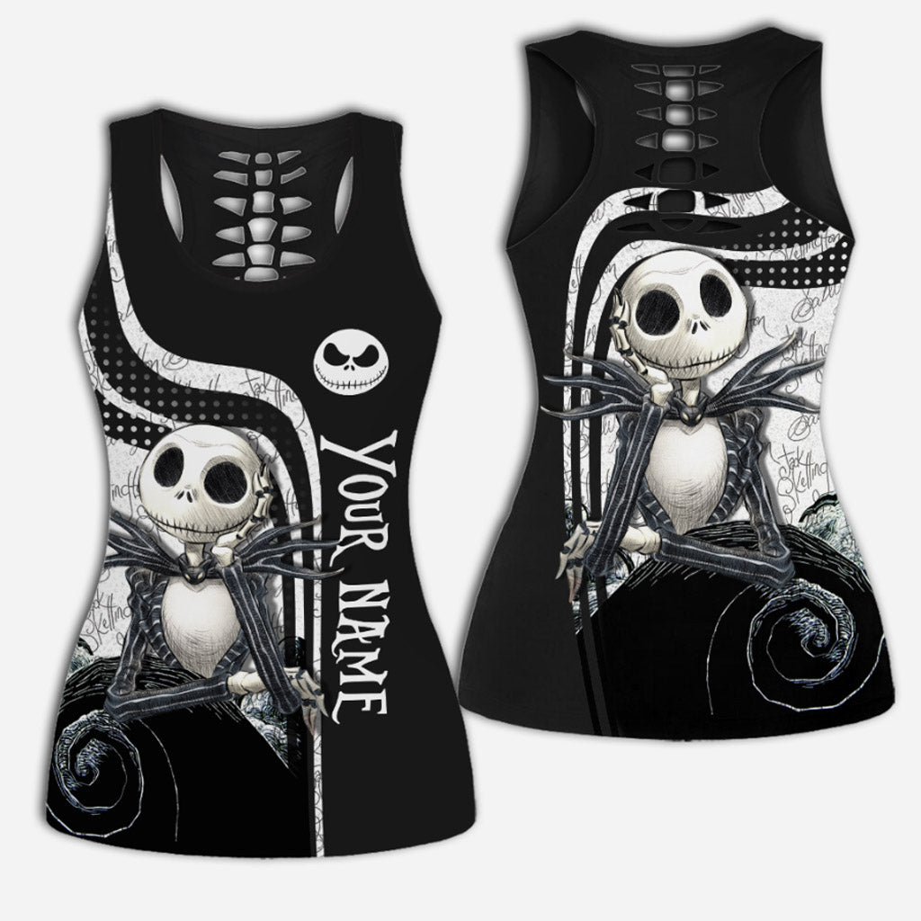 Nightmare - Personalized Hollow Tank Top And Leggings