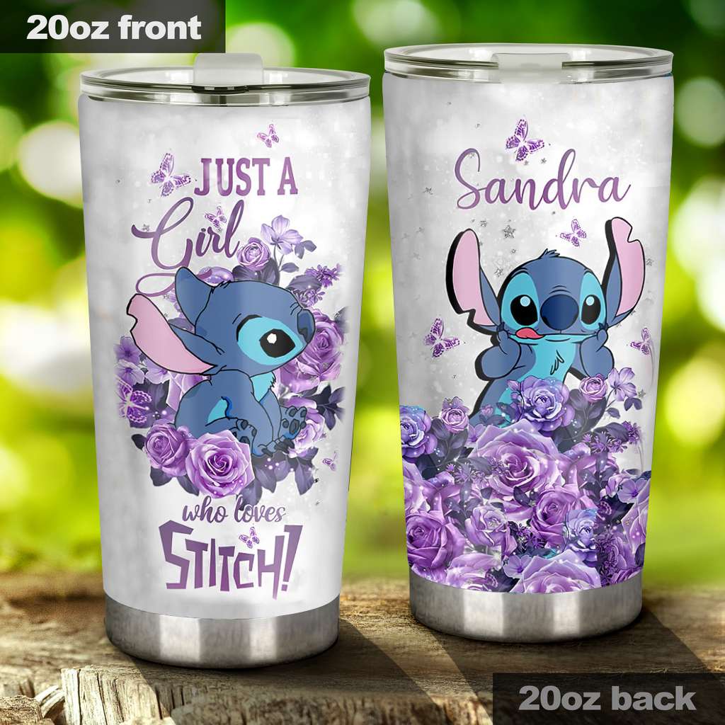 Just A Girl Who Loves - Personalized Ohana Tumbler 1122