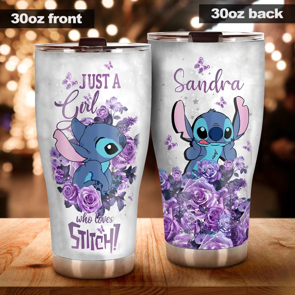 Just A Girl Who Loves - Personalized Ohana Tumbler 1122