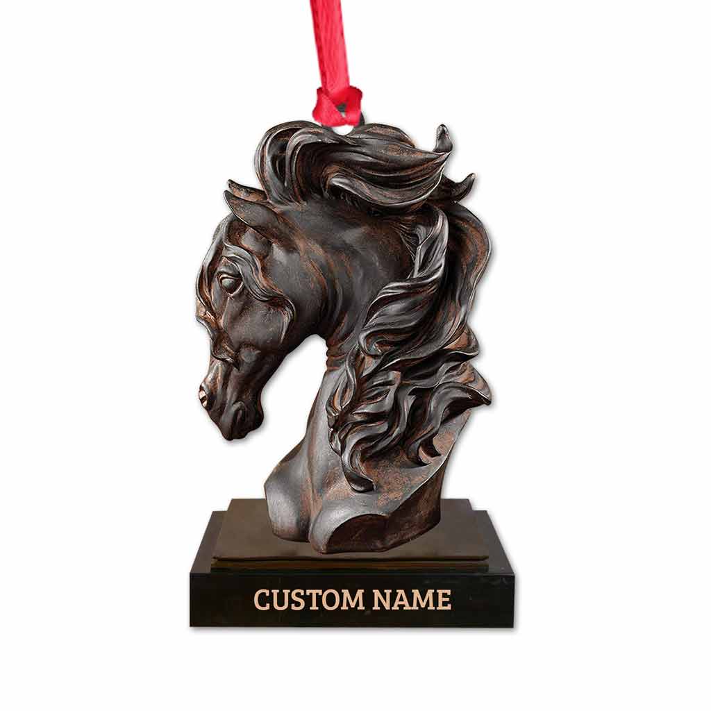 Dark Horse - Personalized Christmas Ornament With 3D Pattern Print (Printed On Both Sides)