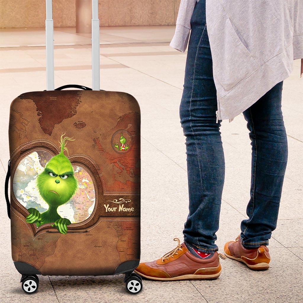 Nope! Not Yours - Personalized Stole Christmas Luggage Cover