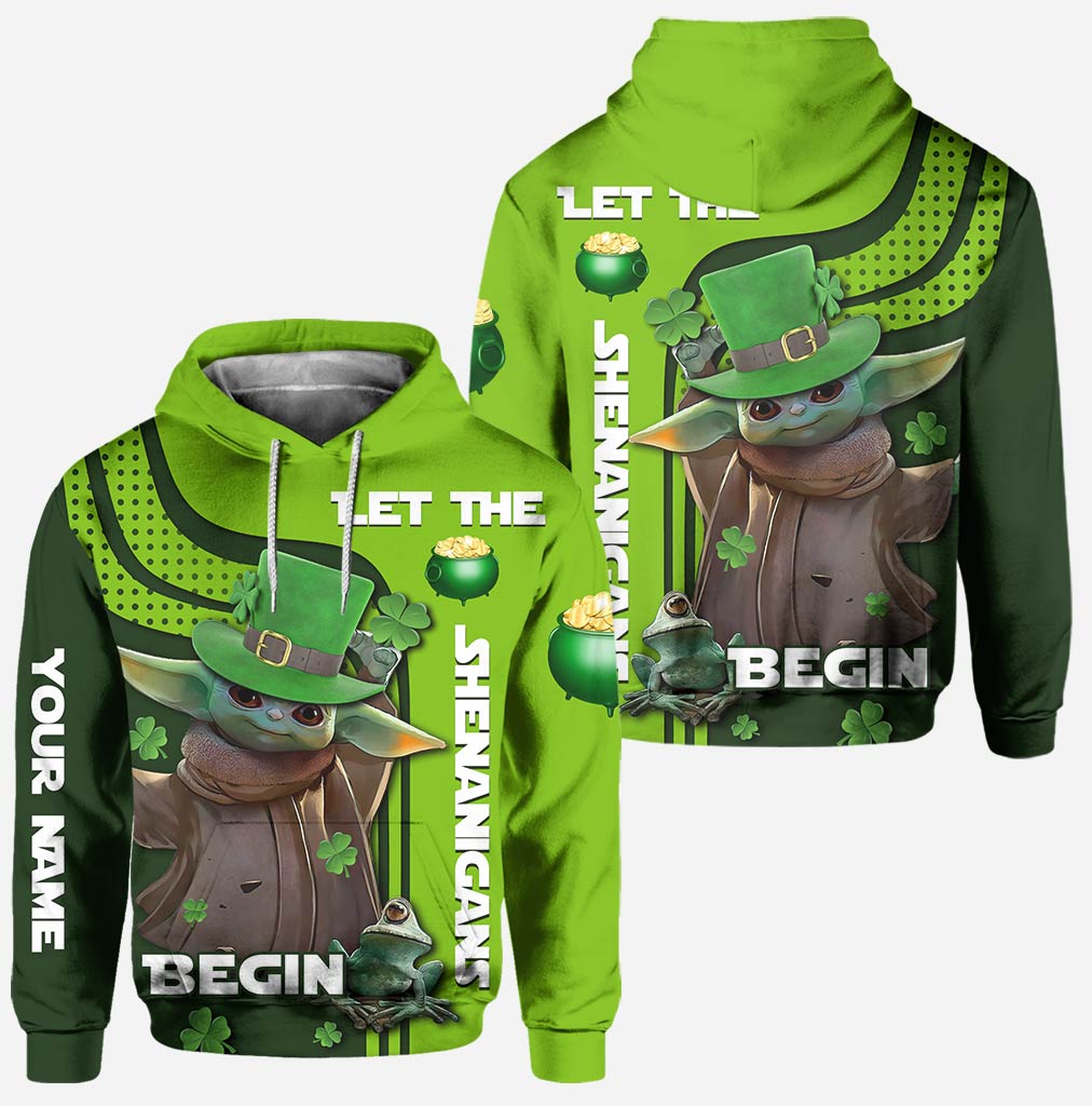 Let The Shenanigans Begin - Personalized St. Patrick's Day Hoodie And Leggings