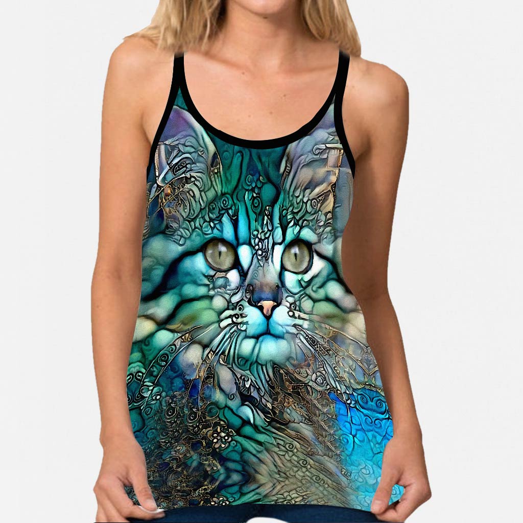 Love Cats Cross Tank Top