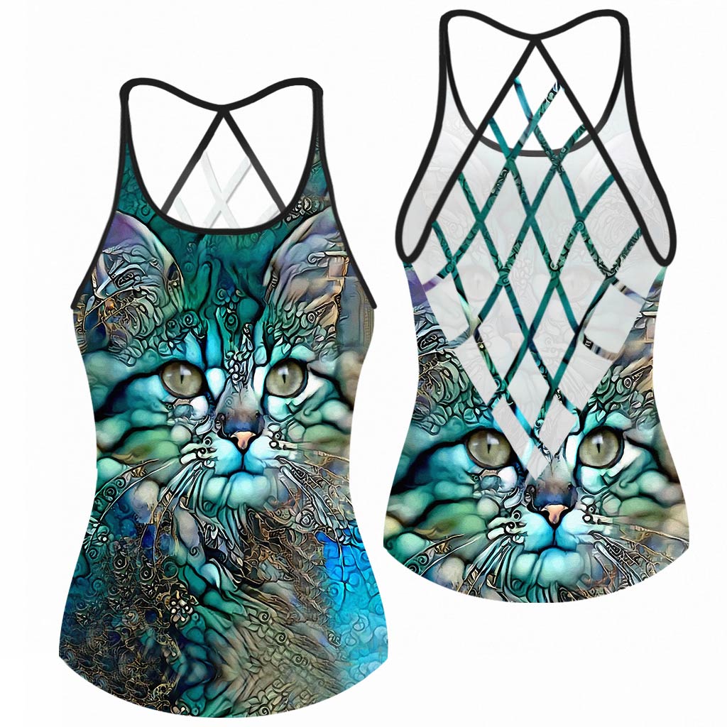 Love Cats Cross Tank Top