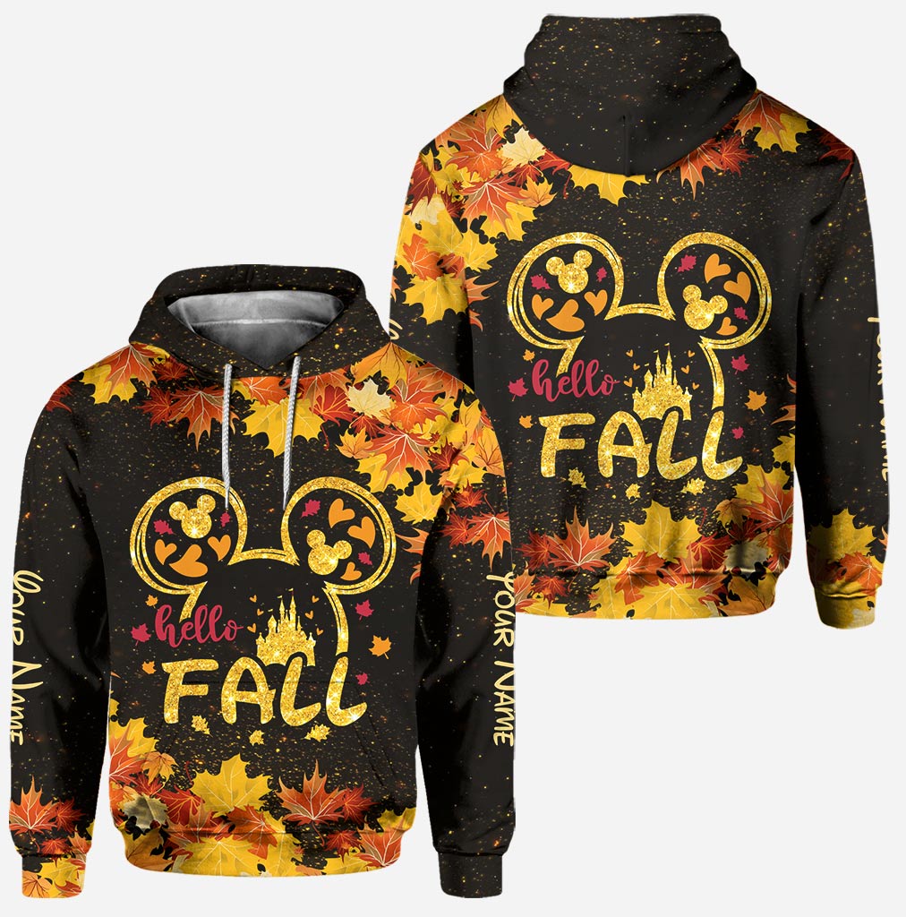 Hello Fall - Personalized Mouse Hoodie and Leggings